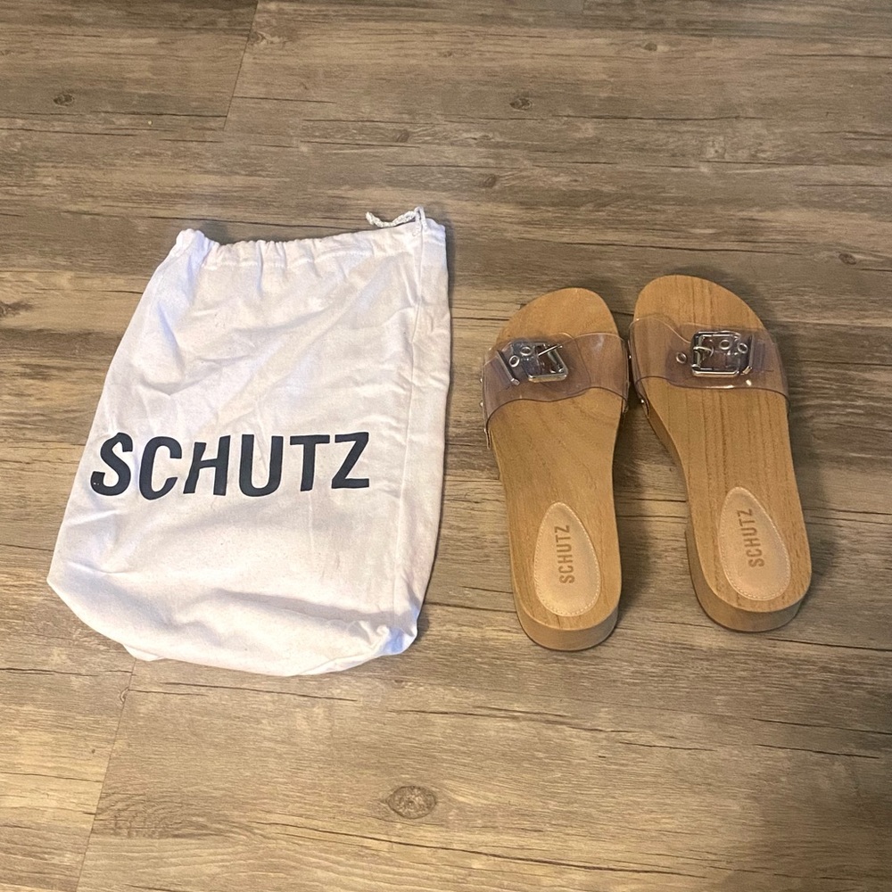 Schultz apolonia wooden sandals size 39.5